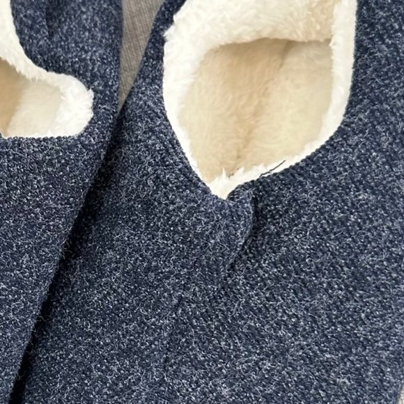 Mishansha Men Home Slippers Memory Foam Fleece Lined Winter House shoes Blue 10 - Picture 10 of 14